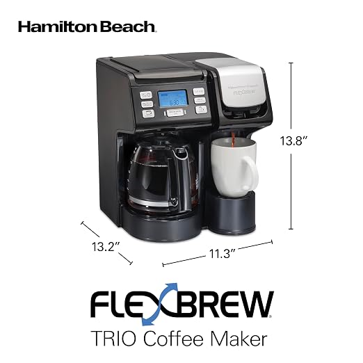 Hamilton Beach FlexBrew Trio 2-Way Coffee Maker, Compatible - Image 8