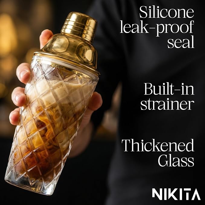 Nikita Cocktail Shaker, 5-Piece Martini Shaker & Bartender Kit - Image 3