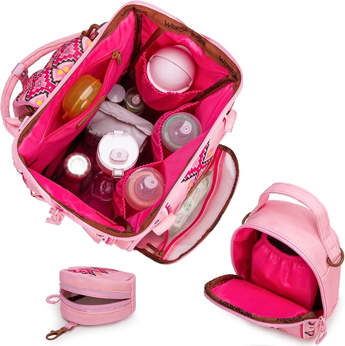 Montana West Wrangler Callie Diaper Bag Backpack - Image 3
