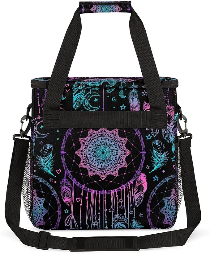Dreamcatcher Feather Coffee Maker Carring Bag Travel Carrying Storage Tote Bag - Image 5