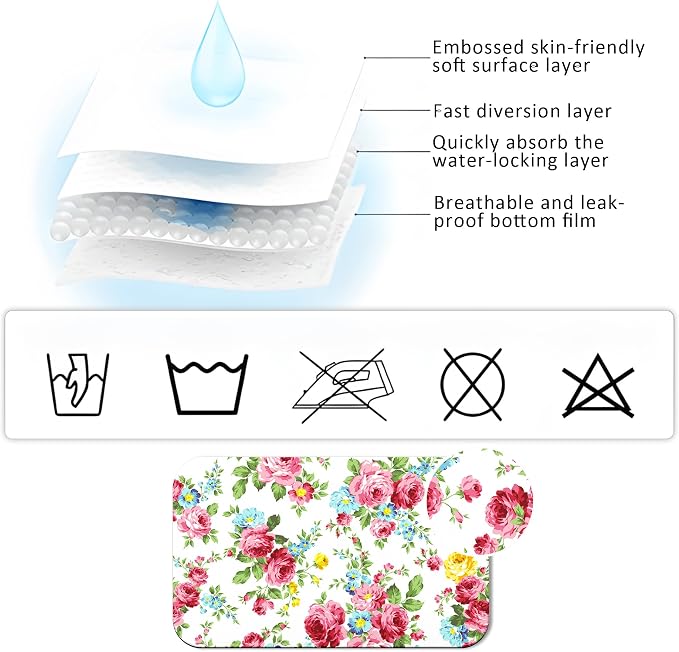 Coffee Mat - Flower Absorbent Drying Mat Waterproof Protects Kitchen - Maker - Image 4