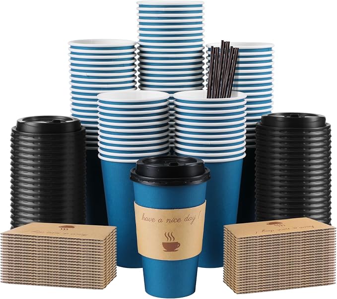 Clawsoff 100 Pack 16 oz Coffee Cups by BuyNow