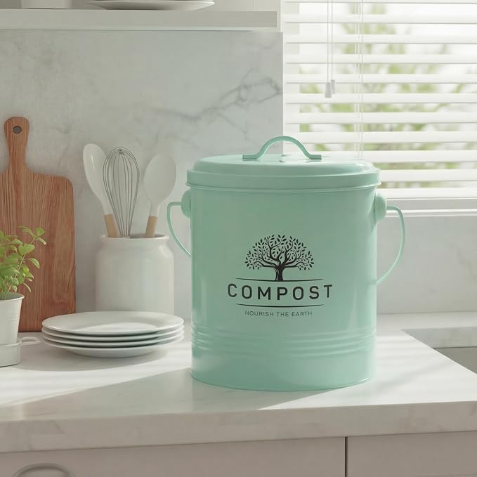 Perfnique Kitchen Compost Bin, 1.3 Gallon Countertop Compost Bin - Image 8