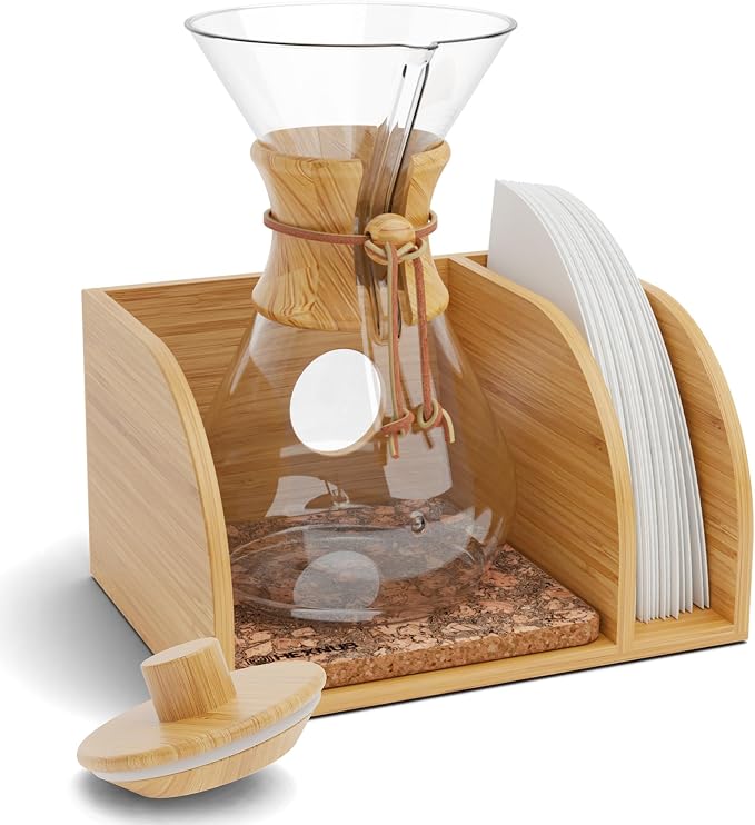HEXNUB Pour Over Caddy with Lid by HEXNUB