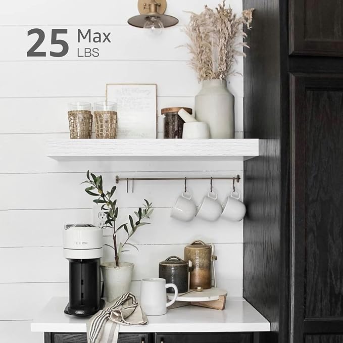 QEEIG Floating Shelves for Wall Bathroom Shelf Bedroom Kitchen Living Room - Image 2
