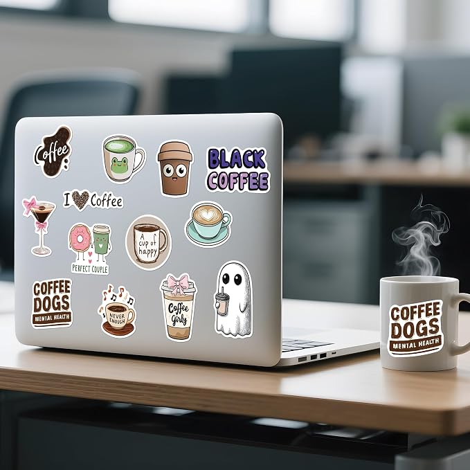 102pcs Coffee Stickers, Cute Coffee Cup Stickers - Image 6