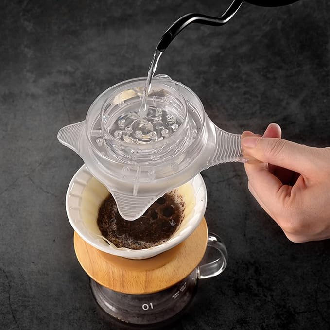 Hand Pour Coffee Shower Drip Filter Coffee Filter Drip Evenly Assist Reusable - Image 6