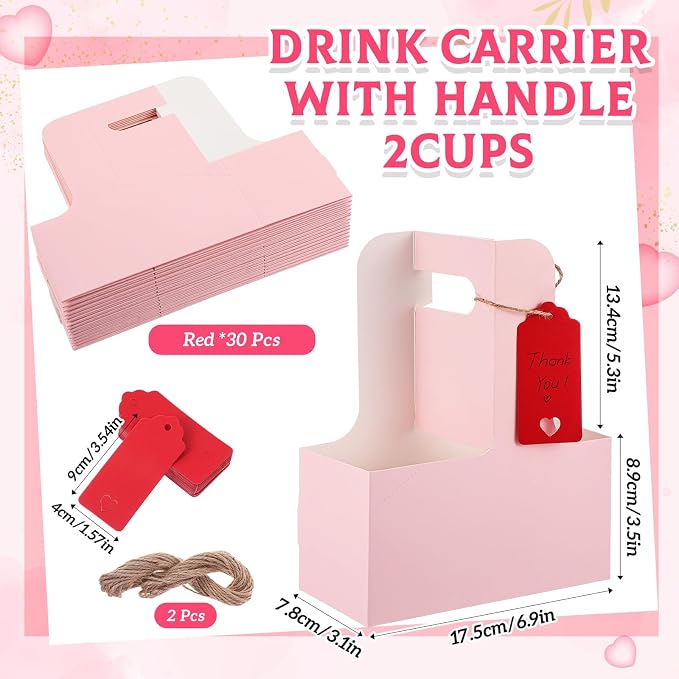 MotiMind 30 Pack Teacher Appreciation 2 Cup Drink Carrier - Image 2