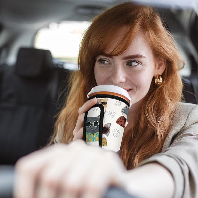 Reusable Insulated Neoprene Iced Coffee Sleeve - Image 5