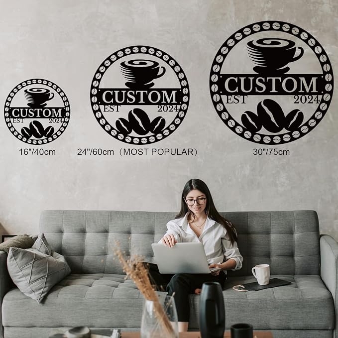 Custom Metal Coffee Bar Signs - Image 6