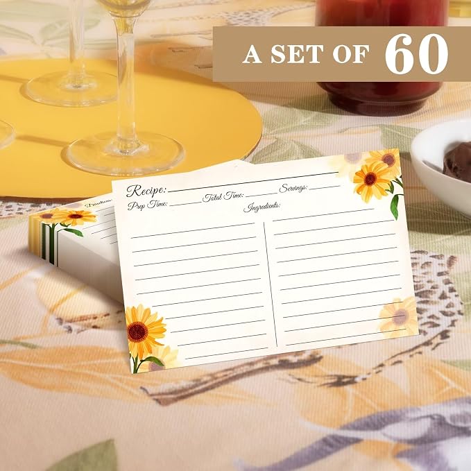 Recipe Cards 4x6, Premium Double-Sided Recipe Cards - Image 5