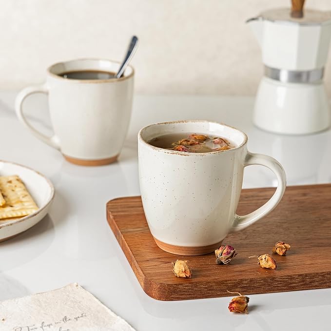 AmorArc 12oz Ceramic Coffee Mugs set of 6, Stylish Coffee Mugs - Image 5