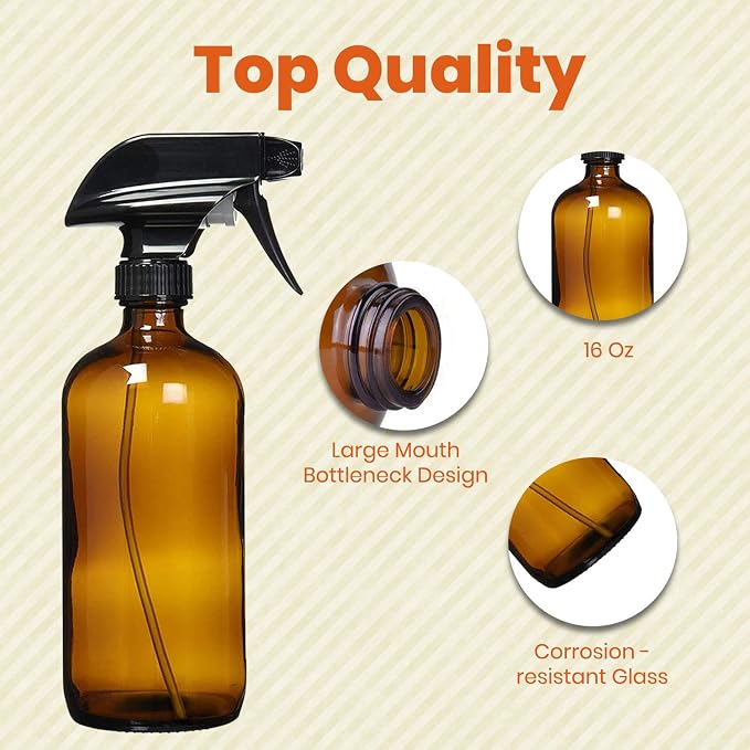 Homeries Amber Glass Spray Bottles - Image 5