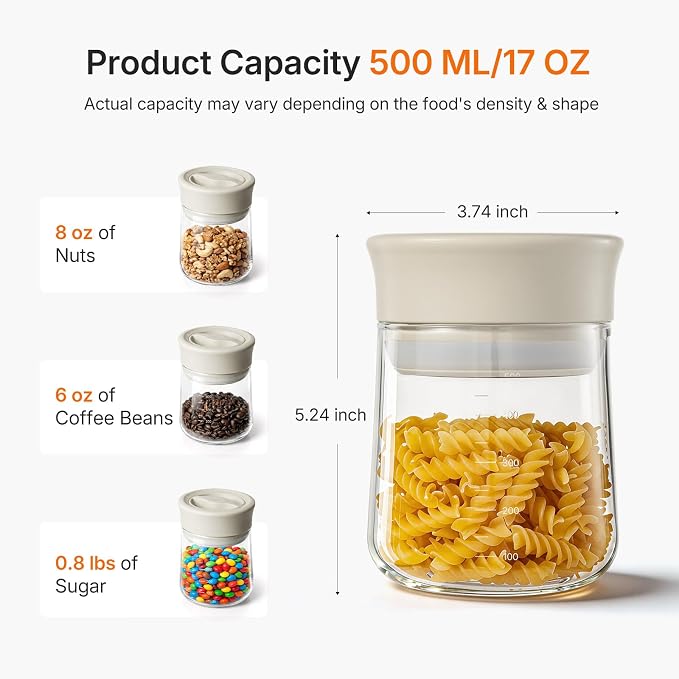 2-Pack Upgraded Airtight Glass Storage Jar - Image 9