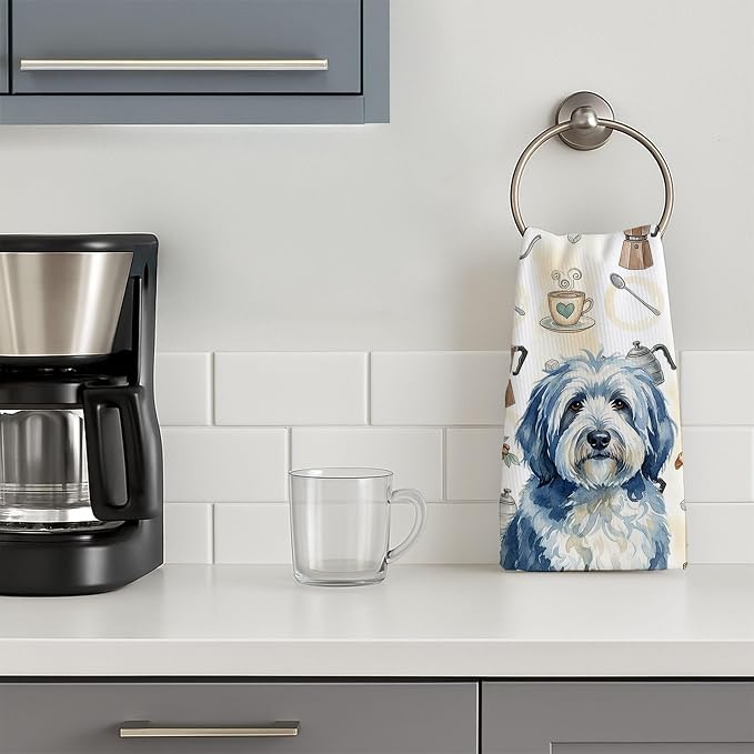 Caroline's Treasures Blue and White Old English Sheepdog Coffee Bar Kitchen - Image 3