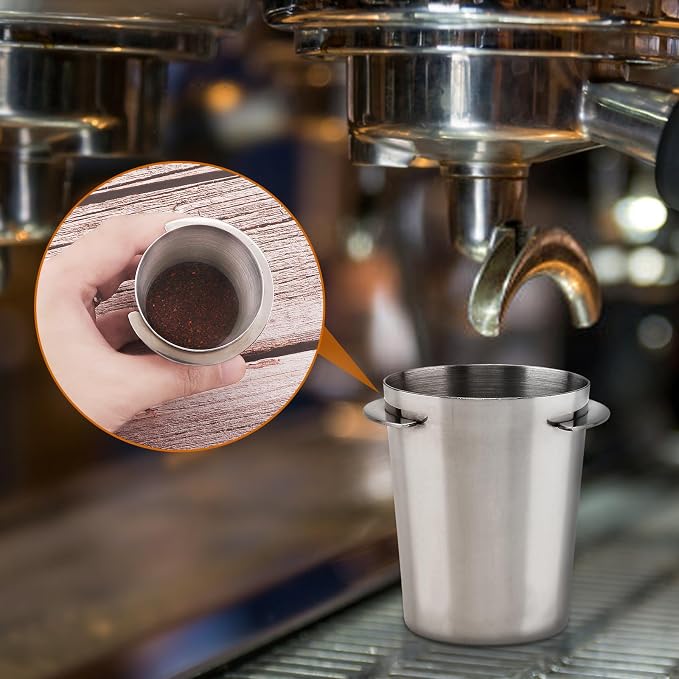Coffee Dosing Cup 54mm, Espresso Coffee Dosing Cup, Stainless Steel Dosing Cup - Image 3