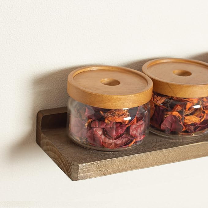 Freezing point Floating Shelf for Wall Set of 2 Natural Wood 23Inch Wall - Image 3