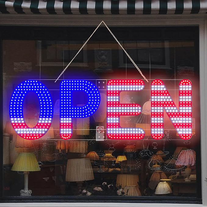 30"x10" Open Sign, LED Open Sign - Image 4