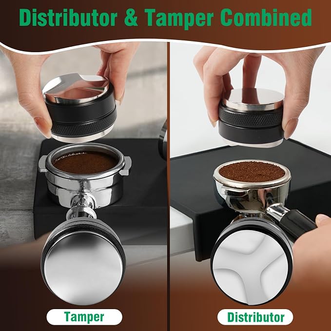 Espresso Accessories Kit, 51mm Coffee Distributor & Tamper Leveler, Dosing - Image 2