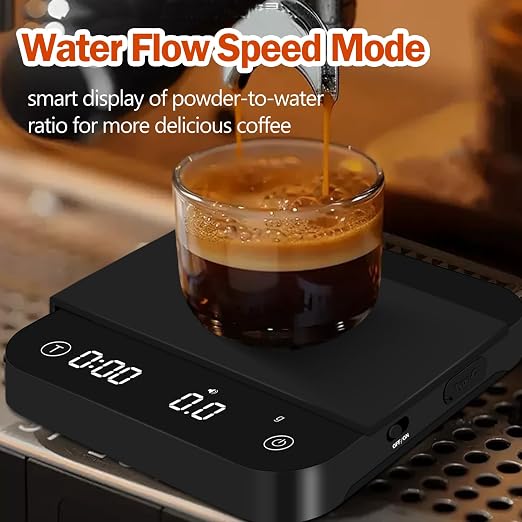 Mini Coffee Scale with Timer Automatic, 0.1g/2000g Rechargeable Precision - Image 6
