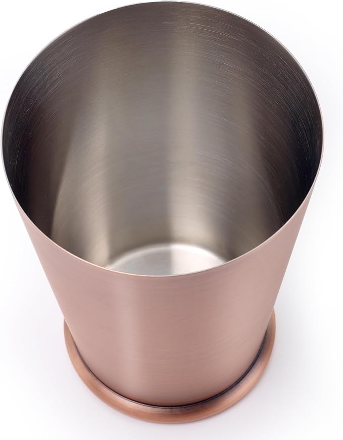 Barfly Cocktail Shaker with Weighted Bottom, Deluxe 18 oz, Antique Copper - Image 3