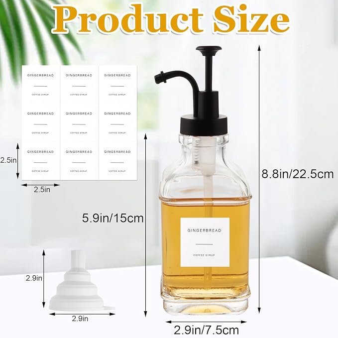CYEAH 4 Pack Coffee Syrup Dispenser - Image 2