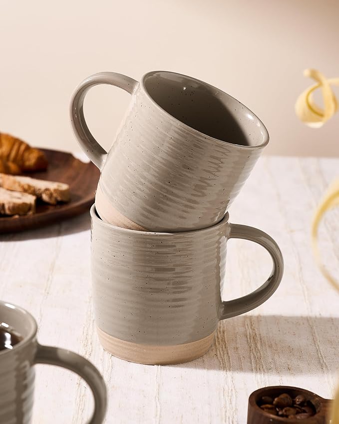 famiware Coffee Mugs Set of 4, 13 oz Mug Set, Ceramic Cup Set - Image 8