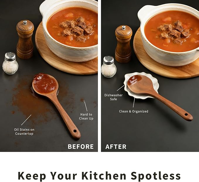 Ceramic Leaf Spoon Rest, Spoon Holder - Image 3