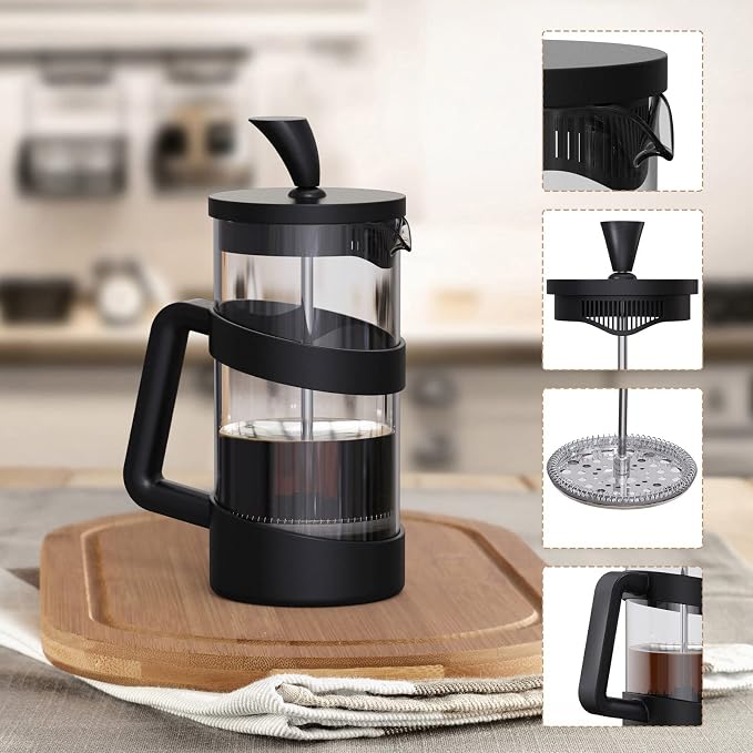 RAINBEAN Mini French Press Coffee Maker, 12 oz, Camping Coffee Press Pot - Image 7