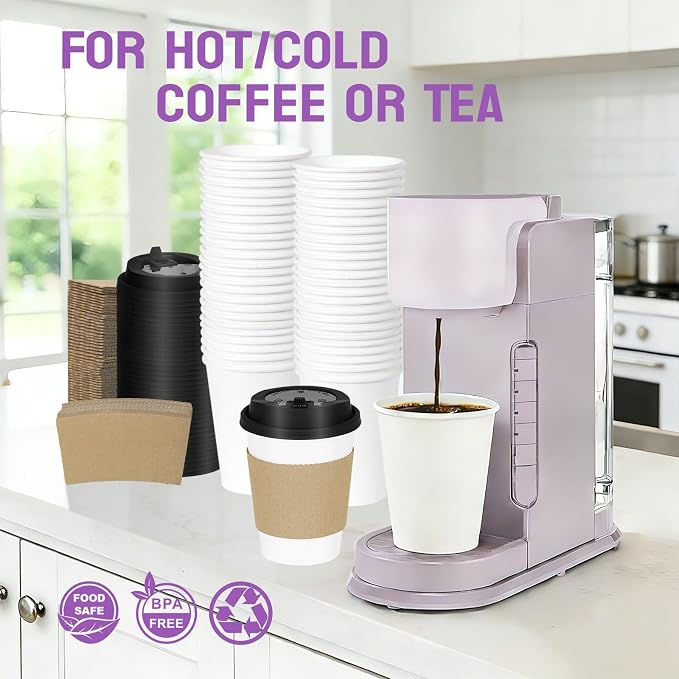 12 oz Disposable Coffee Cups - Image 2