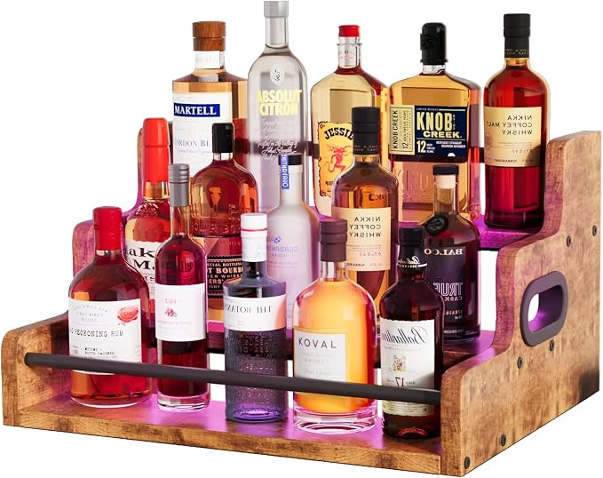 Liquor Bottle Display Shelf, Wine Bottle Display Rack by Fxacyem