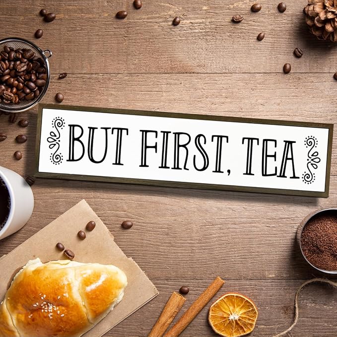 Tea Wood Sign Decor, Country Farmhouse Decoration - Image 4
