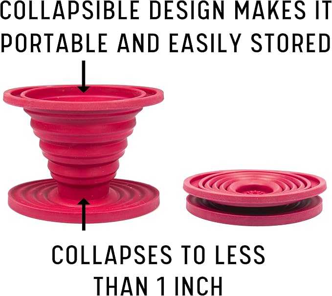 Kuissential SlickDrip Pour Over Coffee Dripper-Collapsible, Reusable Silicone - Image 3