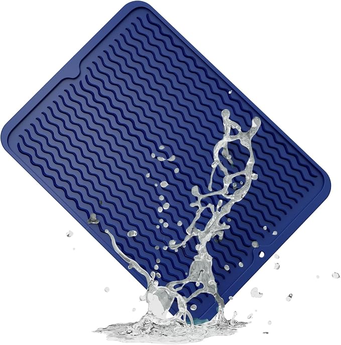 ZLR Silicone Dish Drying Mat for Kitchen Counter by ZLR