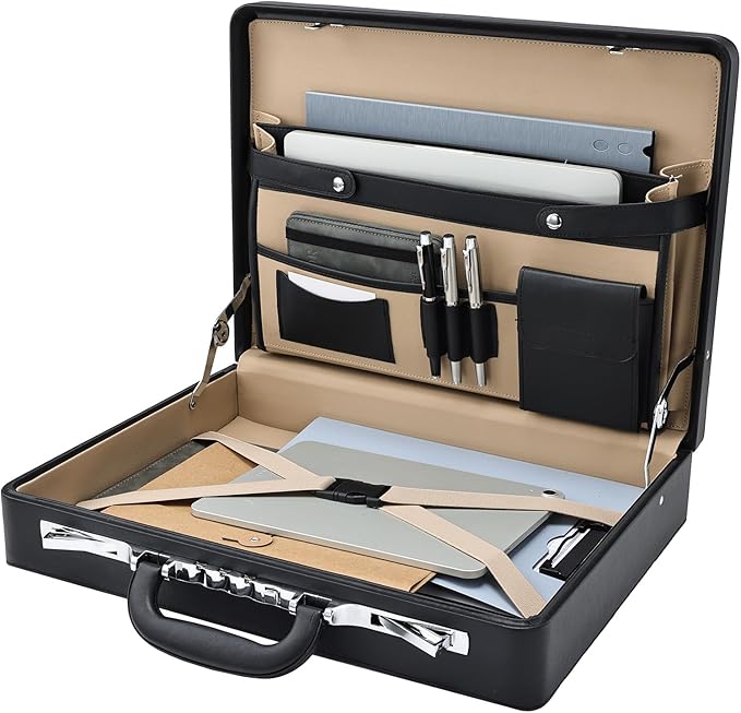 Briefcases for Men Carrying Case Document Attache Case for 16 Inch Laptop by Boldblox