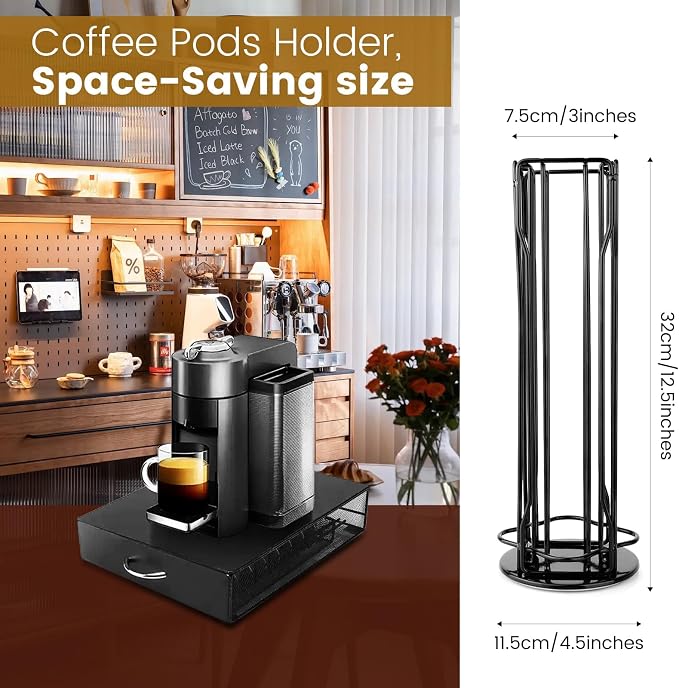 Coffee Pod Stand Holder for Nespresso Vertuoline 20 Pods, Coffee Bar Vertuo Pod - Image 2