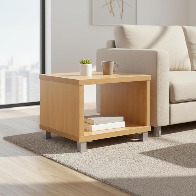 Furinno XBF66-C Nihon Contemporary Side/End Table, Light Cherry - Image 3