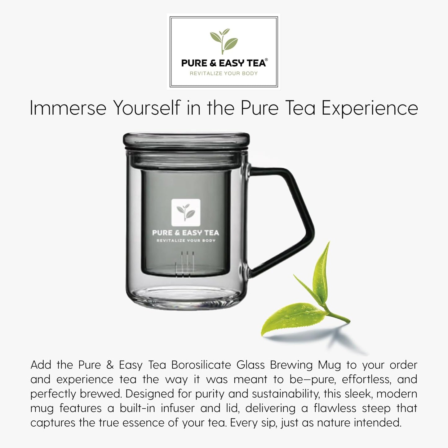 Pure And Easy Tea, Signature Chai Spiced Blend, Premium Loose Leaf Black Tea, 100% Natural, Bold & Spicy, Caffeinated, 100g/3.5oz