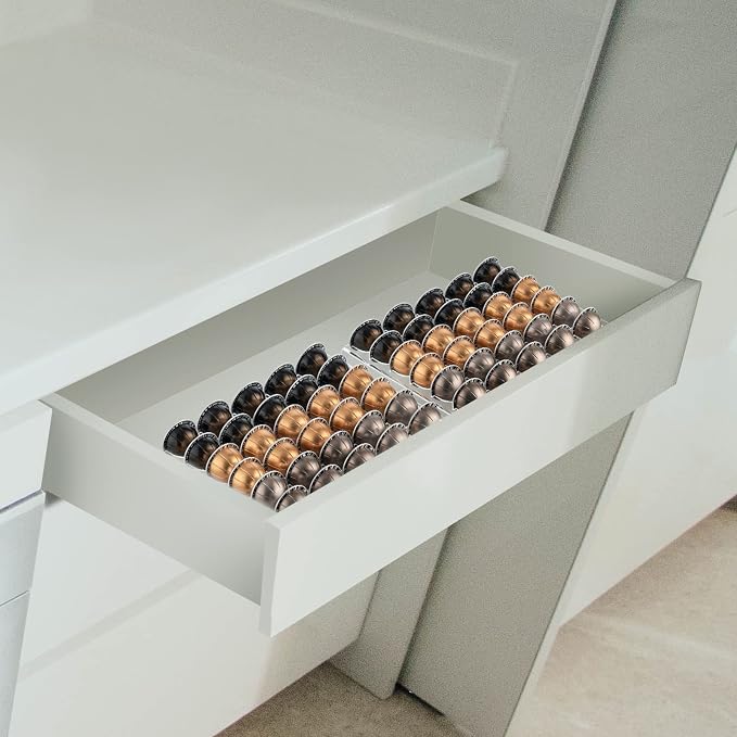 SUMERFLOS 2-Sets Coffee Pod Holder Storage Tray Compatible - Image 4
