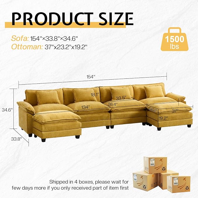 Modular Sectional Sofa, Cloud Couch - Image 2