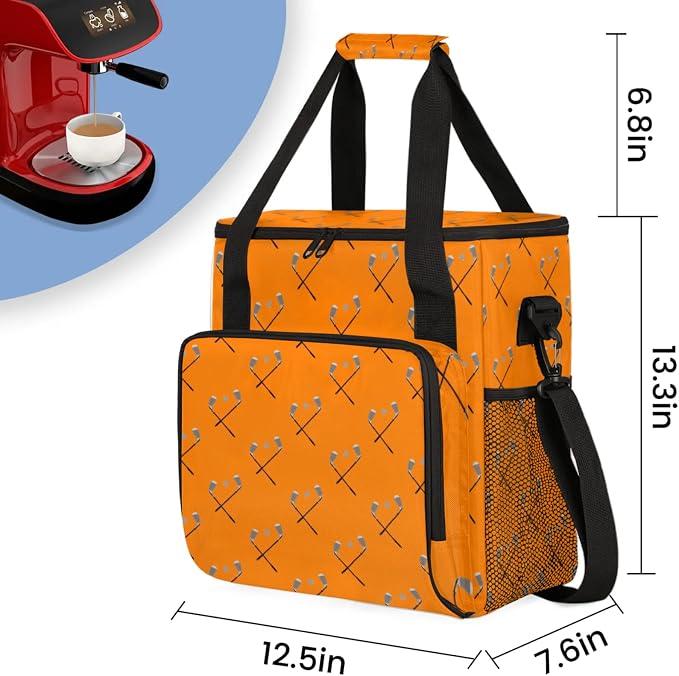 Golf Coffee Maker Travel Bag, Golf Large Carrying Storage Case Insulated - Image 2
