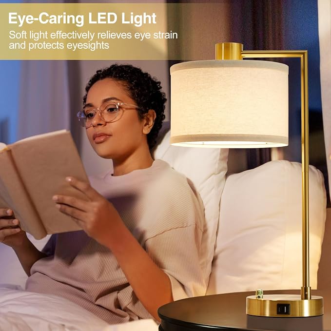 Luvkczc Table Lamp for Bedroom Set of 2 - Image 4