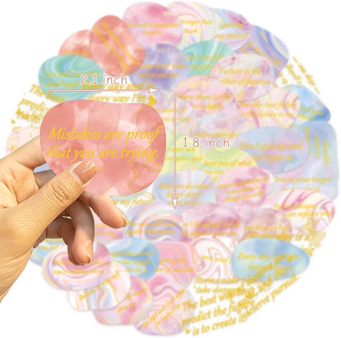 50 PCS Aesthetic Affirmation Stickers, Emotional Support Decals - Image 3