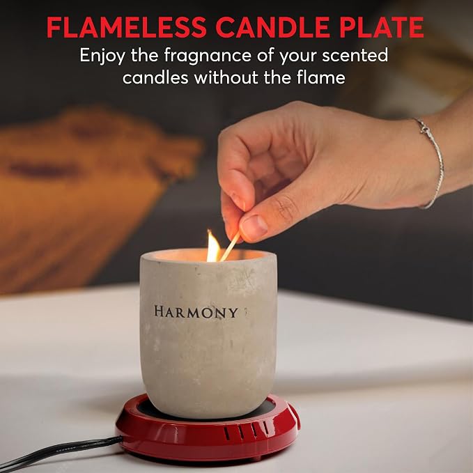 Large Candle Warmer Plate Safely Releases Scents Without a Flame - Image 7