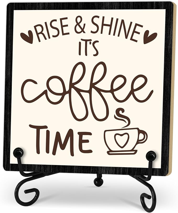 Coffee Desk Decor Sign, Coffee Time Sign by Zmyollo