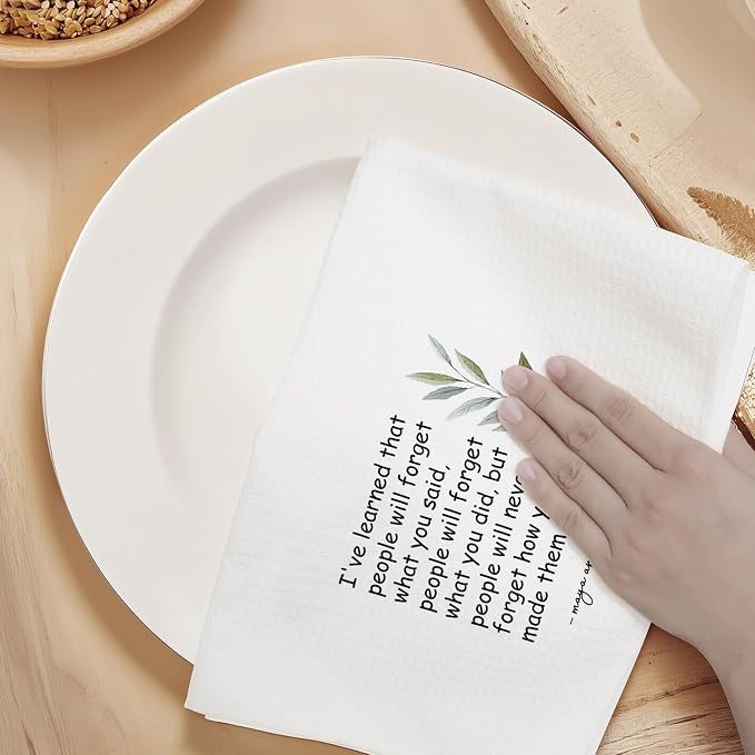 Hostess Towels Gifts for Women, Inspirational Quote Towels for Kitchen Bathroom - Image 5