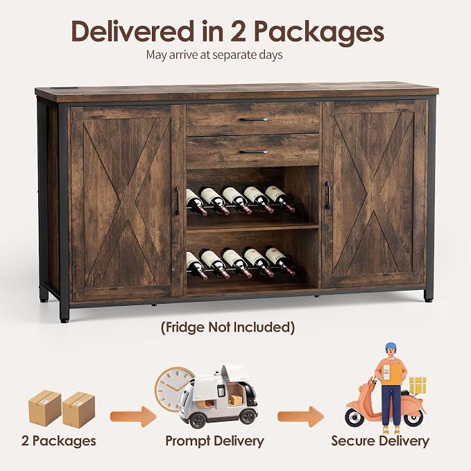 Leteuke Large Coffee Bar Cabinet - Image 8