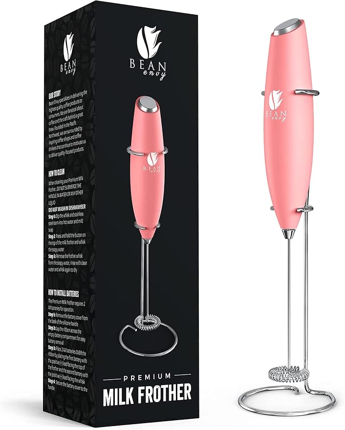 Bean Envy Milk Frother, Coffee Stirrers, Frother Wand, Milk Frother Handheld by BeanEnvy