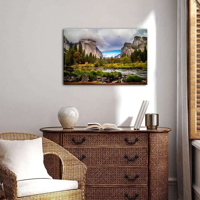 Yosemite Mountain Canvas Wall Art - Image 4