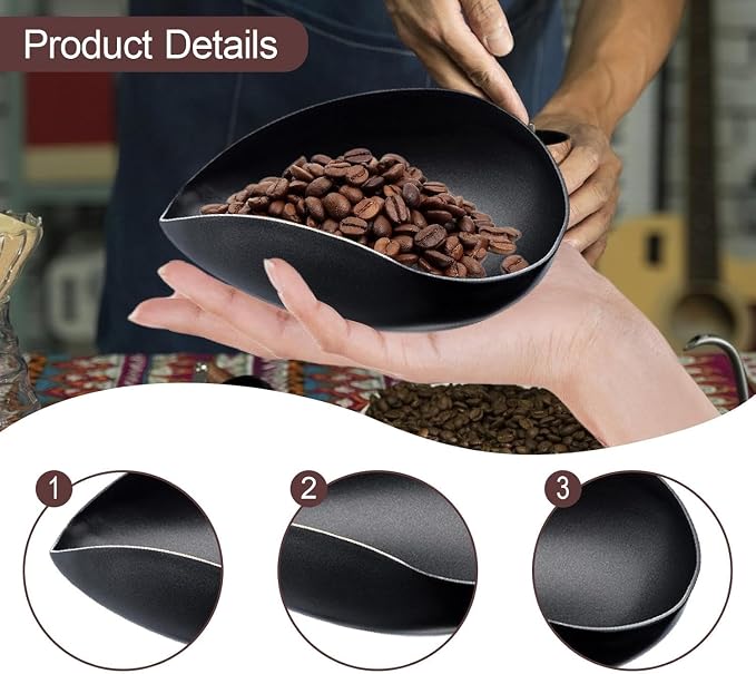 White Coffee Bean Cup & Tray Set, Precision Single-Serving Bowl - Image 4